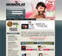 So sieht MusicFlat.FM aus